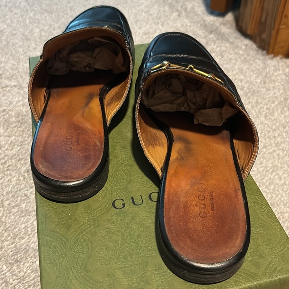 Gucci Princetown Mules 40. Black Slip ons. - Picture 7 of 16